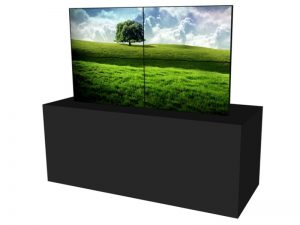 seemlesse videowall 2x2 aus 46 Inch Displays rent