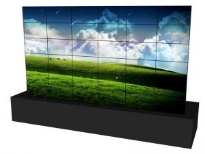 seemlesse videowall 6x6 aus 46 Inch Displays rent