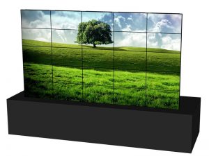seemlesse videowall 5x5 aus 46 Inch Displays rent