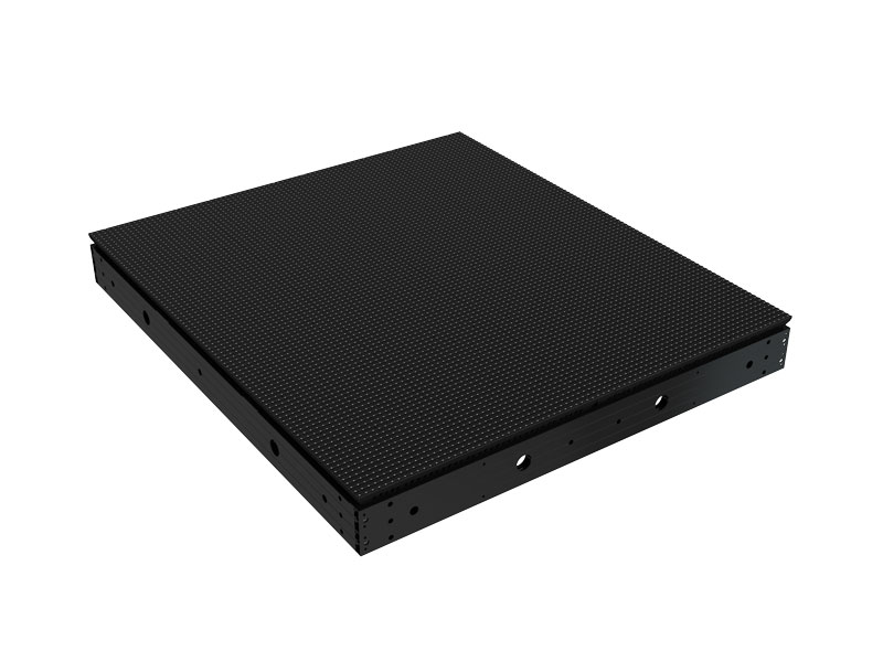 Unilumin Usurface III 10 LED-wall module in black, measuring 1.20m x 0.90m, displayed at an angle on a white background; features a textured front display and slim, perforated sides for ventilation. Suitable for high-quality digital signage and large video walls.