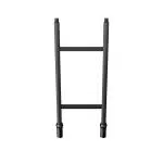 Unilumin Stacking - URMIII 2.6 MK2 Pro black metal ladder, designed for the stacking frame rental system, with two vertical side rails and two horizontal rungs, standing upright on a plain white background.
