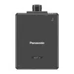 Panasonic PT-RQ35K 3-Chip DLP projector – a sleek, rectangular black device with 32,000 lumens brightness, circular top vent, subtle labels, and white Panasonic logo on the front.