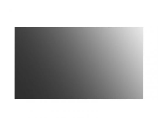 Rectangular gradient image transitioning smoothly from black on the left to white on the right, displayed on a white background. Perfect for design projects requiring a black-to-white gradient effect.