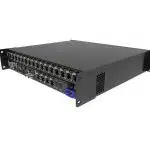 NovaStar MX40 Pro LED Controller (new): Black, rack-mounted LED controller featuring multiple input and output ports, side ventilation slots, and sturdy mounting brackets on each end, shown against a white background.