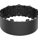 Large circular black structure made from multiple Unilumin URMIII 2.6 MK2 Pro Flex XS LED Wand Modul 2.6mm panels displayed on a white background, showing exposed inner electronics and connectors of each panel.
