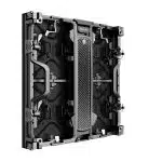 LED Wand Modul 2.6mm - Unilumin URMIII 2.6 MK2 Pro (Neuware) rectangular black back panel with a central vertical handle, exposed wiring, electronic connectors, and mounting hardware visible around the frame—suitable for professional LED video wall installations.