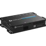 Import 90906 device in black with multiple ports, labeled LEDs, and ventilation holes for AV or network signal extension.