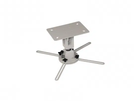 Multicel 1500Pro Projektorhalterung aus Metall mit rechteckiger Deckenplatte und vier verstellbaren Armen zur sicheren Montage eines Beamers; ideal zum Mieten für flexible Beamer-Installationen.