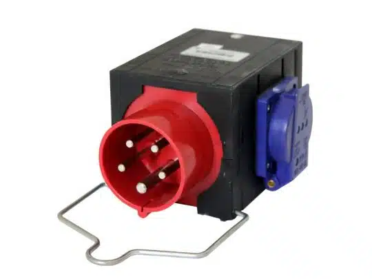 Strom-Unterverteilung mit Anschluss 16A CEE-Rot; 3x Schuko mieten