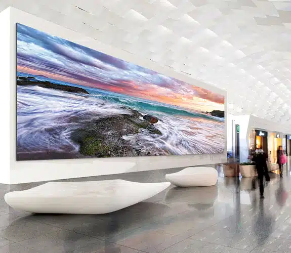 217 Zoll Full HD LED Wand von Samsung Anwendungsbild