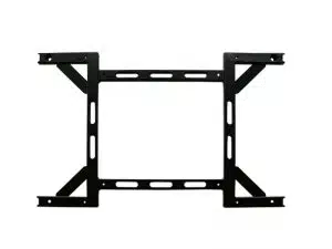 Bracket VESA 600 x 400 mieten - Schwarze, robuste TV-Wandhalterung aus Metall mit mehreren Schraublöchern und stabilen Trägerleisten zur sicheren Befestigung von Flachbildfernsehern an der Wand; ideal zum Mieten für flexible Wohn- und Bürolösungen.