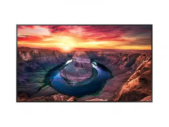 Hochwertiger Landschaftsdruck von Horseshoe Bend - der berühmten hufeisenförmigen Schleife des Colorado River, eingefasst von roten Felsklippen unter einem farbenprächtigen Sonnenuntergang. Ideal als Wanddeko zum Mieten oder Kaufen für inspirierende Naturatmosphäre.