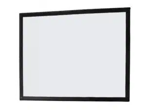Faltrahmenleinwand Celexon Mobil Expert Frontprojektion, neu, mit rechteckigem, weißem Leinwandtuch und schmalem schwarzem Rahmen - ideale mobile Projektionsfläche für Präsentationen und Heimkino.