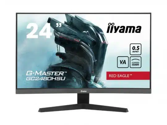 Das Bild zeigt einen Bildschirm. iiyama GC2480HSU-B1 - Produktbild. 