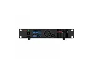 NovaStar KU20 All-In-One LED-Controller in Schwarz mit digitalem Display, Drehknopf und mehreren Tasten vor weißem Hintergrund - perfekt zum Kaufen oder Mieten.