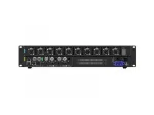 Frontansicht des NovaStar MX30 All-In-One LED-Controllers (Neuware) mit mehreren Ein- und Ausgängen, Drehreglern und Buttons - ideal für professionelle LED-Anwendungen und Netzwerktechnik, zum Kauf oder zur Miete.