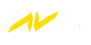 AV Stumpfl Logo: Gelbes, stilisiertes AV-Zeichen auf hellgrauem Grund, rechts daneben "stumpfl" in weißen Kleinbuchstaben.
