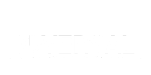 Produktbild: IOVERSAL Logo in weiß auf hellgrauem Hintergrund, das O als Power-Button gestaltet, minimalistisches Design.