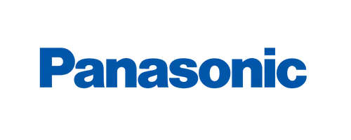 Panasonic-Logo: Blaue, fette Schrift auf weißem Hintergrund. Ideal zur Orientierung bei Panasonic Wechselobjektiven mieten.