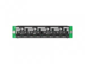 Input Karte für Pixelhue Q8: Schwarzes Panel mit fünf Sektionen, Knöpfen, HDMI 2.0/12G-SDI-Ports und grüner Platinenkante.