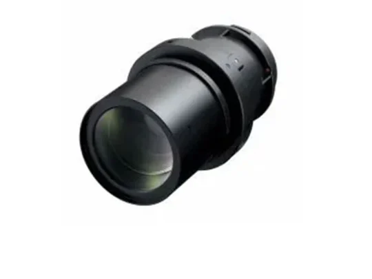 Sony E 55–210 mm F4,5–6,3 OSS: Schwarzes, zylindrisches Kamera-Zoomobjektiv mit Glasfrontlinse und sichtbaren Rillen am unteren Rand, abgebildet vor weißem Hintergrund.